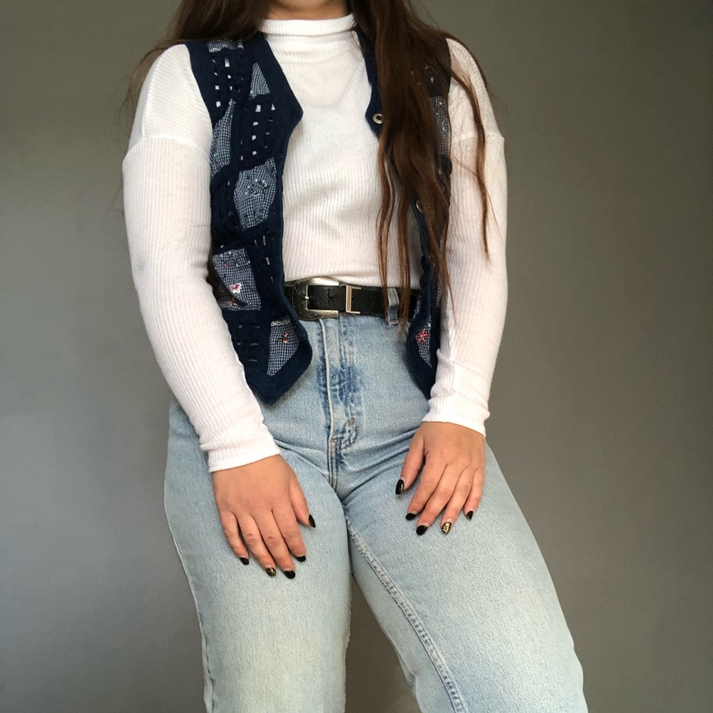 Vintage Koret City Blues Jean Vest - Picture 5 of 5